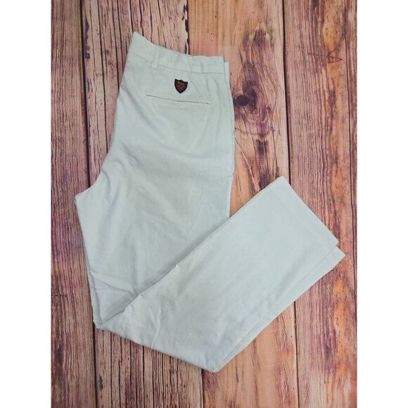 Polo Ralph Lauren Mens Cotton Twill Stretch Pants 32x32 Slim Fit Ivory - Picture 3 of 9